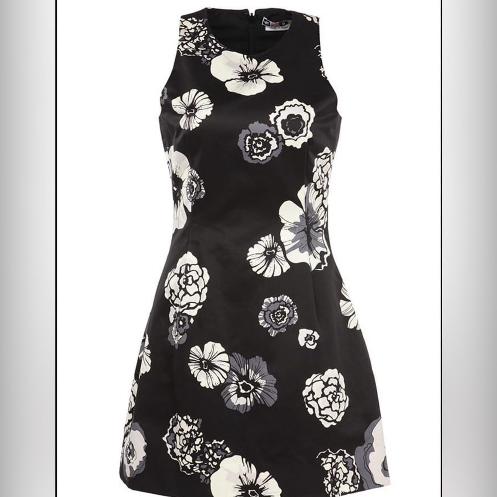 MSGM Floral print A-line dress